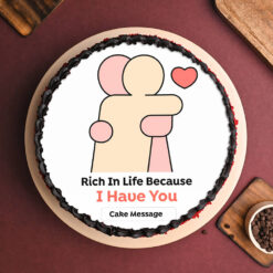 Heartfelt Story Photo Cake