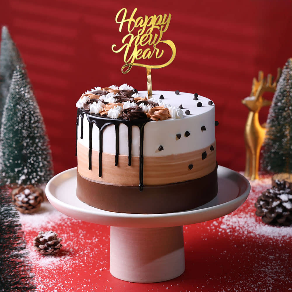 Layered Chocolate Sensation New Year Cake