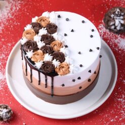 Layered Chocolate Sensation New Year Cake