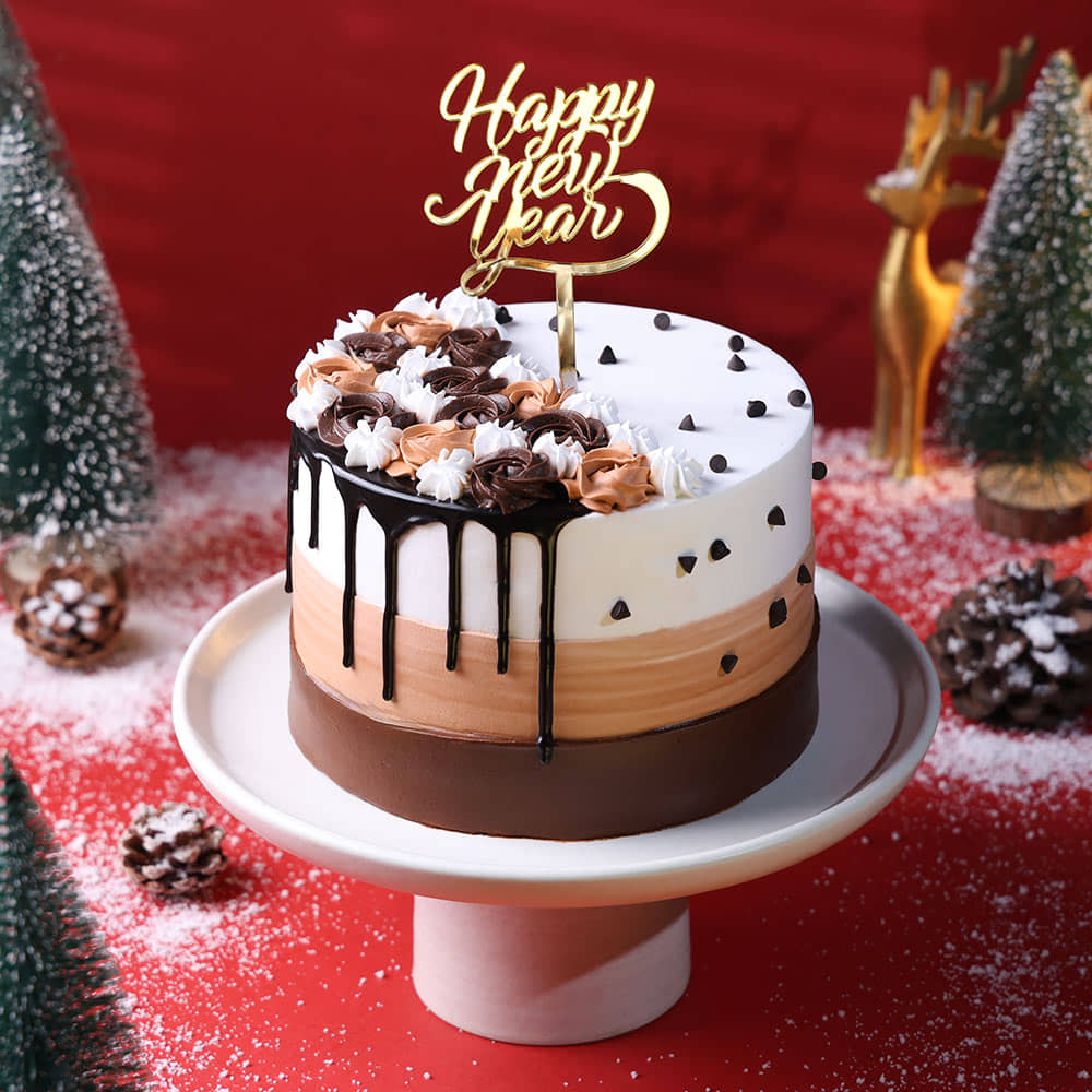 Layered Chocolate Sensation New Year Cake