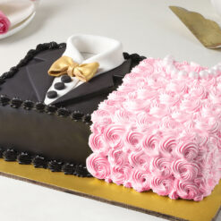 Mr. & Mrs. Truffle Eggless Cake