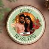 Personalized Photo Cake Rose Day