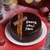 Rich Chocolate Glazed New Year Cake