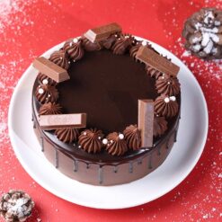 Rich Chocolate Kitkat New Year Cake