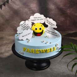 Smiley Farewell Celebration Cake