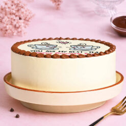 Tea Theme Friendship Day Photo Cake