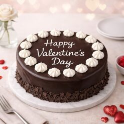 Valentine Truffle Kiss Cake