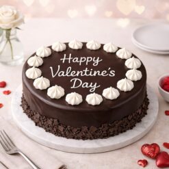 Valentine Truffle Kiss Cake