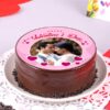 Valentine Truffle Photo Cake