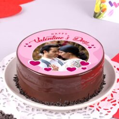 Valentine Truffle Photo Cake