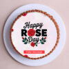 Vibrant Floral Rose Day Cake