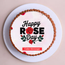 Vibrant Floral Rose Day Cake