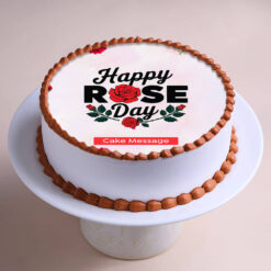 Vibrant Floral Rose Day Cake