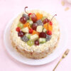 Fresh Fruit Almond Vanilla Cake